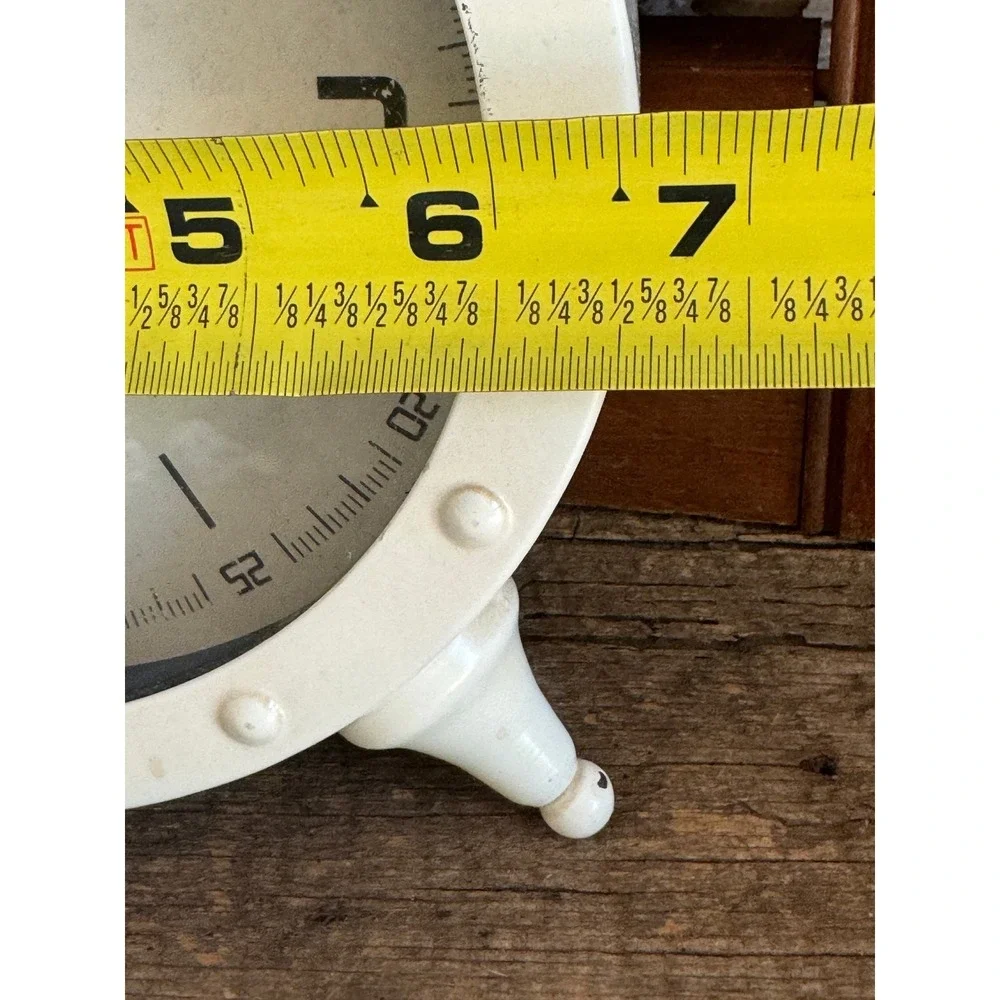 Antiquite de Paris 1887 Mantel Clock Cream Metal Quartz Vintage French Style